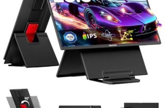 Blackview Monitor Portatile per Laptop, 23.8″ 1080P FHD 100Hz, Monitor Gaming IPS, Supporto pieghevole regolabile 90°, per Laptop, Desktop, MacBook, PS4/5, Compatibile VESA