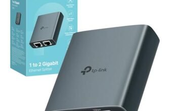 TP-Link EH210 Sdoppiatore Ethernet Gigabit, Velocità Gigabit 1000 Mbps da 1 a 2, Compatibile con Cavi Ethernet di Cat 8/7/6/5e/5, Involucro in Leghe di Alluminio, Plug&Play