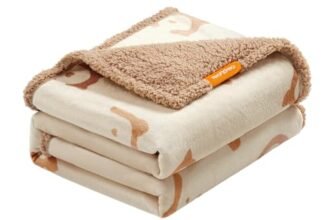Feandrea Coperta Impermeabile per Cani, Coperta Animali Domestici in Sherpa per Cani di Grande Taglia, Gatti, 203 x 152 cm, XXL, Coprisedile Reversibile Lavabile in Lavatrice, Beige PPB080K01