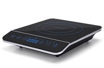 Aigostar BlueFire – piastra a induzione portatile, piano cottura portatile con pannello touch. Fornello a induzione elettrico Fino a 240℃ e 2000W