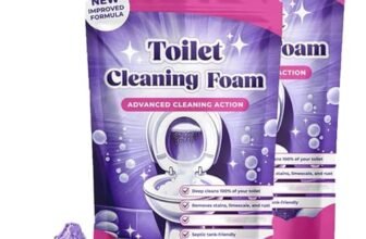 Fizzclean Toilet Cleaner, Detergente per WC,Disincrostante Wc,Cleaning Block Wc,Pulizia Profonda Della Schiuma,Insta-Action Foam for Sparkling Clean Toilet,Touch Free Foaming Toilets Cleaner,2PC