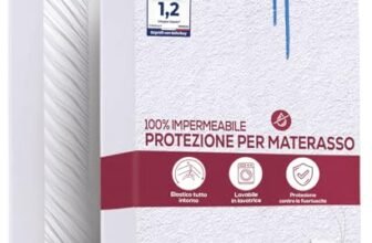 Utopia Bedding Coprimaterasso Una Piazza e Mezza Impermeabile 140 x 200 x 30 cm, Certificato OEKO-TEX, Proteggi Materasso, Traspirante, Lavabile, Stile Montato Tutto Intorno Elastico
