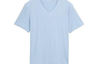 TOM TAILOR Maglietta da Uomo, 21068 – Light Powder Blue, S