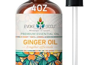 EVOKE OCCU Olio Essenziale Zenzero 118ml, per Massaggio, Diffusore, Cura Dei Capelli, Cura Della Pelle, Aromaterapia
