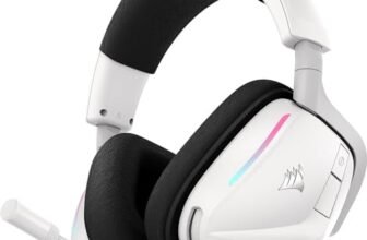 Corsair VOID v2 Cuffie da Gioco Wireless con Bluetooth per PC, PS5, PS4, Switch e Dispositivi Mobili – Dolby Atmos, Multipiattaforma Dual Wireless, Batteria di Lunga Durata – Doppio Tono