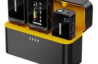 NEEWER CM26 Pro Microfono Wireless AI Compatibile con iPhone Android Telefono Fotocamera PC, Mic Lavalier Anti Rumore DSP/MCU Guadagno Muto Taglio Basso 48kHz/24bit SNR 88dB Batteria 50H Portata 100m