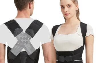 BraceTop Busto Correttore Posturale Spalle, Fascia Schiena Lombare Supporto Dritta Schiena Postura Traspirante, Regolabile Uomo Donna Raddrizza Spalla(L)