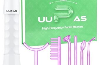 Asta ad alta frequenza UUPAS 6 in 1, portatile, ad alta frequenza, con 6 tubi in argon, dispositivo ad alta frequenza per il ringiovanimento della pelle, rimozione delle rughe