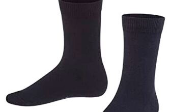 FALKE Family K Le cotone sostenibile tinta unita 1 pezzo, Leggings Unisex – Bambini, Blu Dark Marine 6170, 80-92