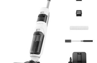 Rowenta X-Clean 5, Lavapavimenti Senza Fili, Aspira e Lava fino a 50 Minuti, Tecnologia Smart, Autopulizia e Asciugatura a 60°, con Assistente Vocale e Accessori Inclusi, Colore Bianco Neve, GZ5557