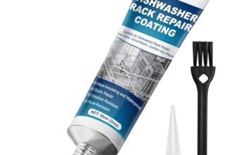 Miioto Antiruggine Gomma Liquida Impermeabilizzante, Riparazione del Cestello Della Lavastoviglie, Silicone Liquido, Resistente Alle Alte Temperature, per Lavastoviglie Universale, 50ml(Grigio)