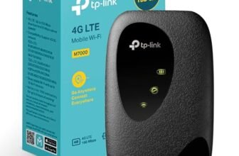 TP-Link [Nuovo] M7000 Saponetta WiFi 4G LTE Cat4 150Mbps, WiFi N300Mbps, Router WiFi con SIM, WiFi Portatile, Batteria Ricaricabile, Configurazione Semplice, Red DOT Design Award, Versione 2023