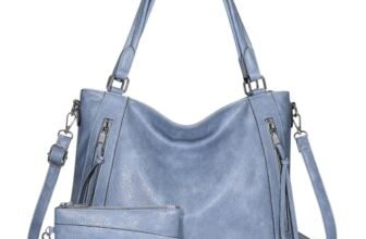 VINBAGGE Borsa da Donna Borsa a tracolla Spalla 2 pezzi Tote Bag Borse a Mano Pelle PU Borsa Messenger per Shopping Viaggio