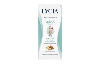 Lycia, Crema Depilatoria Viso con Olio di Argan Idratante ed Elasticizzante, Ristabilisce la Morbidezza Cutanea, Adatta a Pelli Sensibili, Velvet Touch, 50 ml