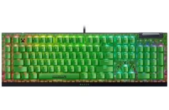 Razer BlackWidow V4 X Minecraft Edition – Tastiera da gioco meccanica – Chroma RGB (interruttori meccanici verde, 6 tasti macro dedicati, copritasti in ABS Doubleshot) QWERTY Layout US | Minecraft