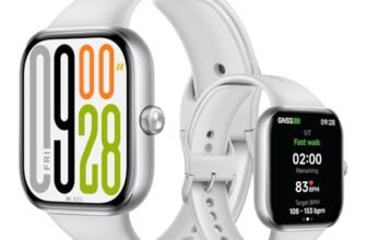 XIAOMI Redmi Watch 5, Smartwatch con display AMOLED 2.07″, Chiamate Bluetooth, Autonomia 24 giorni, Resistenza Acqua 5 ATM, Monitoraggio Frequenza Cardiaca e SpO2, Sistema GNSS integrato, Argento