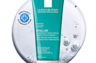 La Roche Posay Effaclar, Gel Purificante Micro-Peeling, Per Pelli Grasse a Tendenza Acneica, Azione Detergente, Pelle Levigata, Rimuove Sebo e Impurità, Con Acido Salicilico, LHA e Zinco, 200 ml