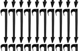 Hydrogarden 50 picchetti AquaPEG, di Ancoraggio per Il Fissaggio a Terra per l’irrigazione del Giardino, Tubo Ø 16, nero