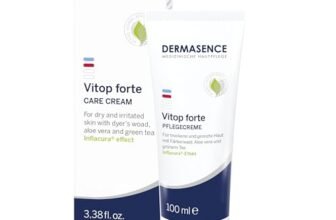 DERMASENCE Vitop forte Care Cream 100 ml, Crema viso e corpo per bambini e adulti, Crema lenitiva per pelli sensibili, Crema idratante adatta a soggetti con dermatite atopica