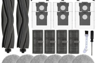 LOVOBO Set di accessori 24 pezzi per Dreame X40 Ultra / L40 Ultra / X40 Master / L10s Ultra Gen 3 / Mova P50 Pro Ultra/pezzi di ricambio per aspirapolvere robot: 6 sacchetti raccoglipolvere