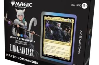 Mazzo Commander di Magic: The Gathering FINAL FANTASY XIV – Scion e Stregoneria (mazzo da 100 carte, Collector Booster Sample Pack da 2 carte + accessori) (Versione Italiana)
