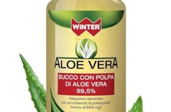 Aloe Vera da Bere 99,5% Pura – Succo Naturale Senza Aloina, Made in Italy, 1000 ml – Integratore Depurativo Detox Fegato, Lenitivo e Idratante per Digestione, Regolarità e Benessere Quotidiano