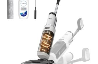 Tineco FLOOR ONE STRETCH S6 aspirapolvere a secco e umido, inclinazione fino a 180°, design compatto 13 CM autopulente e con asciugatura veloce a 70°C, pulizia dei bordi su ambo i lati