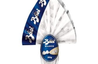 BACI PERUGINA Uovo di Pasqua 2026 Cioccolato Bianco con Sorpresa Esperienziale e 4 Cioccolatini 265g