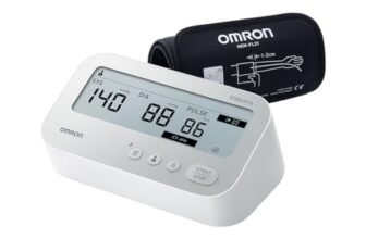 OMRON X4 Connect AFib, Misuratore di pressione arteriosa, Misuratore di pressione da braccio progettato per monitorare ipertensione, Clinicamente validato per rilevamento della Fibrillazione Atriale