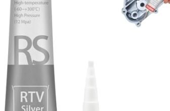 Miioto Sigillante per Motori, Pasta Guarnizione Motore, Silicone Alte Temperature Grigio, Silicone Sigillante, Guarnizione Liquida, Resistente alla Corrosione, Ammortizzante, Facile da Smontare – 85g