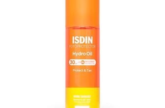ISDIN Hydro Oil SPF 30 (200 ml) | Olio Abbronzante Spray con Protezione Solare per il Corpo | Protegge dal Sole e Aiuta ad Abbronzare fino al 43% in più | Rapido Assorbimento