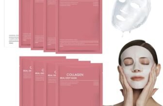 8 Pezzi Maschera Viso Al Collagene, Bio Collagen Real Deep Mask, Riduce le Linee Sottili e Le Rughe, Minimizzare I Pori, Migliorare L’elasticità, Idratare e Rassodare la Pelle