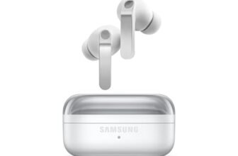 Samsung Galaxy Buds4 Pro White, Altoparlante a 2 Vie, Doppio Amplificatore, Chiamate Cristalline, Audio 360°, ANC Migliorata, Controllo Adattivo Rumore, Galaxy AI con Comandi Vocali [ver. italiana]