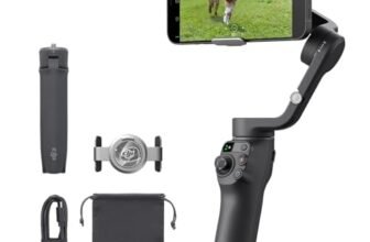 DJI Osmo Mobile 6, stabilizzatore per smartphone a 3 assi, manico telescopico integrato, tracciamento degli oggetti, portatile e pieghevole, stabilizzatore per vlog, YouTube TikTok, grigio ardesia