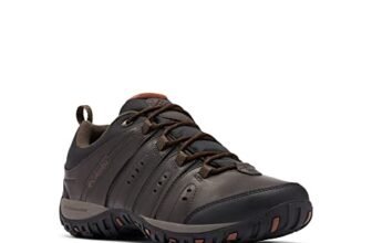 Columbia Woodburn 2 WP, Scarpe da trekking ed escursionismo impermeabili a vita bassa Uomo, Cordovan/Cinnamon 2024 , 40.5 EU