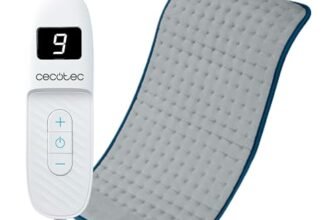 Cecotec HeatComfort 6000 termopad. Cuscinetto termico 30 x 60 cm, ideale per sollievo lombare, collo e spalle, con regolazione della temperatura e materiale morbido.