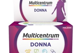 Multicentrum Donna Integratore Multivitaminico completo per donna, con Vitamina D, K, Acido Folico, Calcio, Ferro, per combattere stanchezza e affaticamento, 60 Compresse