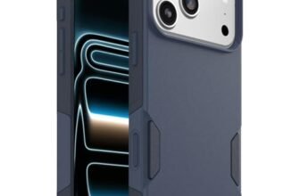 OtterBox Commuter Series MagSafe cover per iPhone 17 Pro Max, custodia resistente a shock e cadute, testata 3x norme MIL-STD 810G, Blu