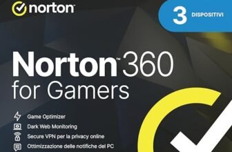 Norton 360 for Gamers 2026| Antivirus per 3 Dispositivi | Licenza di 1 anno | PC o Mac | Codice di attivazione via email