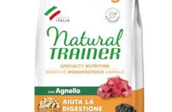 Natural Trainer Sensitive No Gluten Cibo per Cani Adulti con Agnello – 2kg