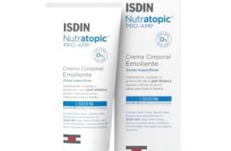 ISDIN Nutratopic Pro-Amp Crema Corpo Emolliente per Zone Specifiche (200 ml) | Trattamento e Protezione per Pelle Atopica