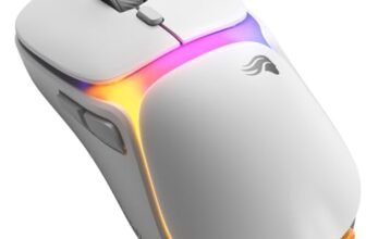 GLORIOUS Gaming – Model O3 mouse da gaming wireless: batterie sostituibili InfinitePlay, polling da 8k, switch ottici da 130 milioni di clic, ultraleggero (66 g), sensore ottico 30K DPI, RGB – Bianco