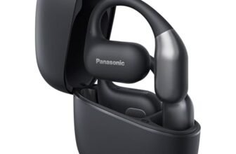 Panasonic RB-F10DE-K Cuffie Wireless Open-Ear, Auricolari wireless Sport Bluetooth con Microfono ENC, 25H di Autonomia, Bluetooth 5.4, IPX4, Controlli Touch, Nero