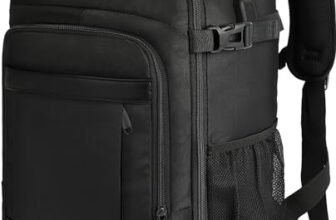 KLOSTAIN Zaino Ryanair 40x20x25 Zaino da Viaggio Aereo Bagaglio a Mano 20L Borsa da Cabina per Uomo e Donna Zaino da Viaggio Lavoro e Scuola Trekking, Nero