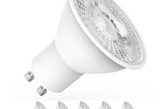 Yiahin Lampadine LED GU10, 5 pz, 5W equivalente a 50W, attacco GU10, Luce Bianca Calda 2700K, 450 lumen, lunga durata, basso consumo, non dimmerabili