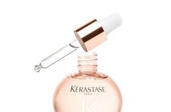 Kérastase, Gloss Absolu, Olio Leggero Extra Lucentezza per Capelli Crespi, con Olio di Rosa Canina, Glaze Drops, 45ml