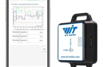 [Sensore di vibrazione BLE] Modulo di vibrazione intelligente WTVB01-BT50, rilevatore di vibrazioni a 3 assi (frequenza + spostamento + velocità + angolo), monitor del motore d’urto wireless