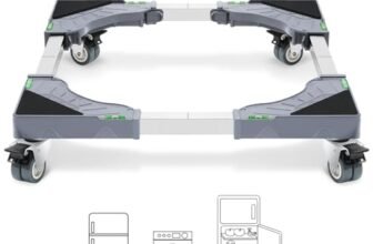 W B D WEIBIDA Carrello Lavatrice con 4 Ruote con Bloccaggio, Carico Pesante 200KG Base, Larghezza Regolabile 40-62cm Mobile anche per Asciugatrice e frigorifero