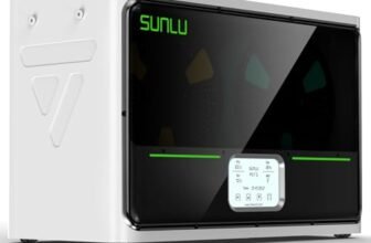 SUNLU Essiccatore Filamento 3D S4, 2024 Nuova Generazione Scatola Asciutta per Filamento Stampante 3D, Grande Volume Dryer, Controllo Auto dell’umidità, Riscaldamento Rapido, Bianco