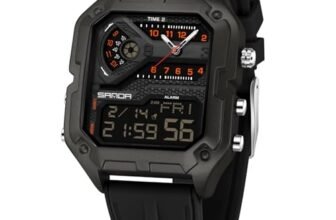 TICKEEN Orologio da Uomo Orologio Sportivo Digitale Orologi Rettangolari Orologi Impermeabili con Allarme/conto Alla Rovescia/Cronometro/Luce/Militare Orologio da Polso Multifunzionale (Nero)